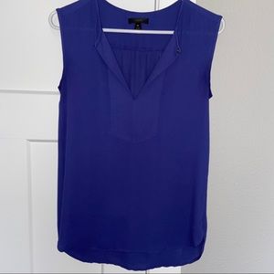 J.Crew blue sleeveless blouse